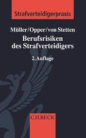 Buchcover Berufsrisiken des Strafverteidigers